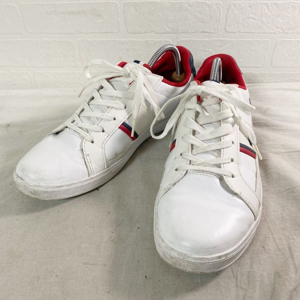 3878*Lacoste Lacoste shoes shoes sneakers leather sneakers casual men's USA 8.5 white 