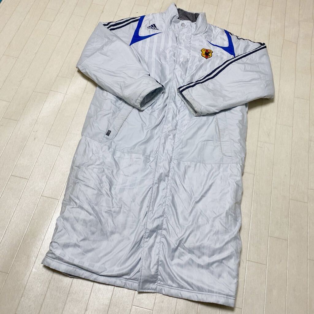 3881* adidas Adidas tops outer bench coat soccer Japan representative men's L light blue 