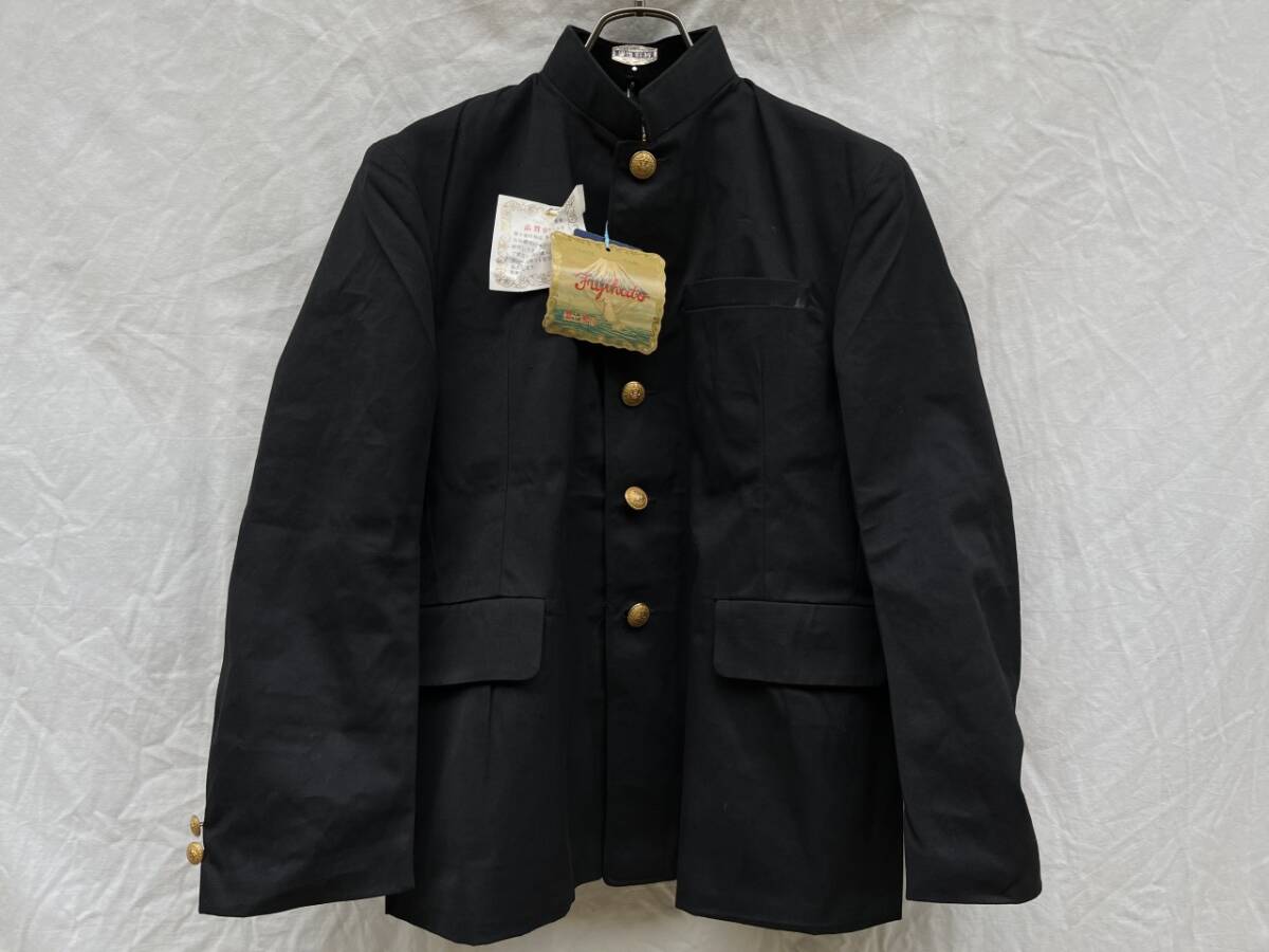 DEAD STOCK 金属ボタン 学ラン 学生服 JAPAN VINTAGE ジャパンヴィンテージ 日本の古い服 FujiHato 富士鳩印 FastBlack 染色不変 TRADEMARK_画像1