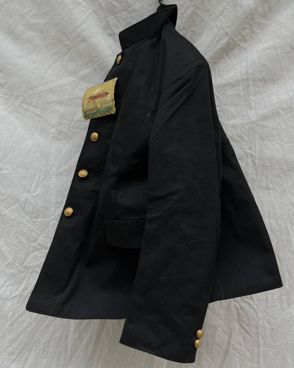 DEAD STOCK 金属ボタン 学ラン 学生服 JAPAN VINTAGE ジャパンヴィンテージ 日本の古い服 FujiHato 富士鳩印 FastBlack 染色不変 TRADEMARK_画像2