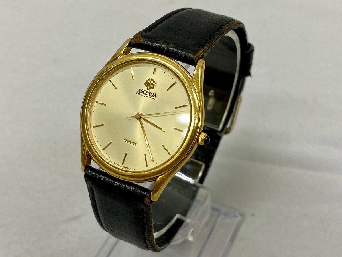 ◇◇稼働 CITIZEN シチズン ASCENDA アセンダ 18Ｋ 750 0930-296788Ｙ クォーツ 金無垢 腕時計 3針 メンズ ◇◇の画像1