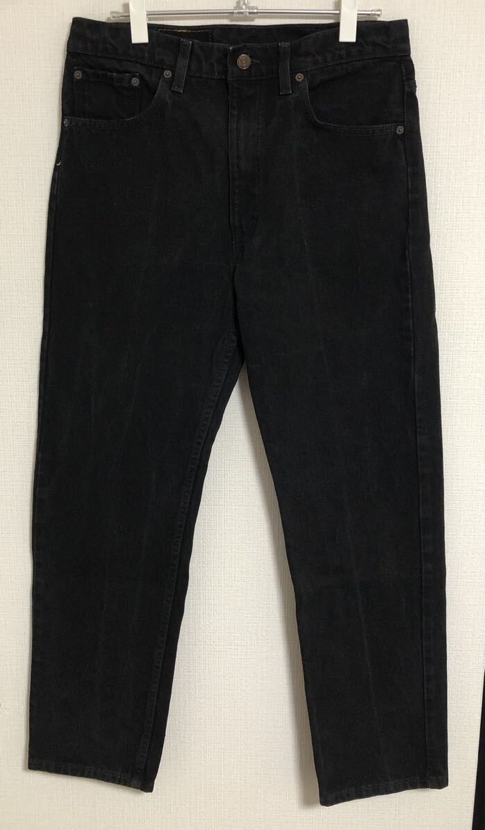  ultra rare length 30 W34 monkey fa black USA made 90s LEVI\'S Levi's 505 black Denim pants 501 66 BIGE Vintage 80s after dyeing . dyeing 