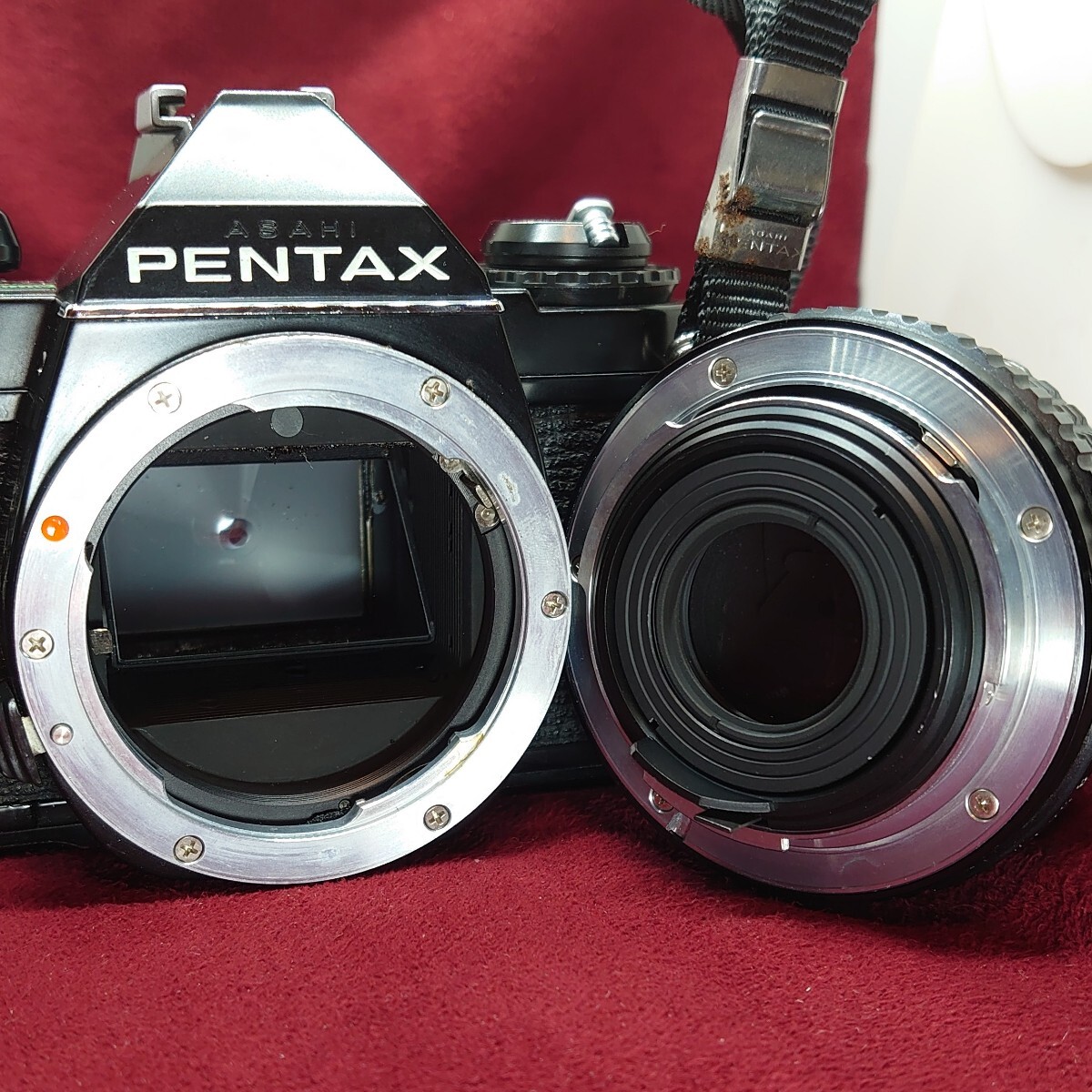 318【シャッターOK】PENTAX MV1 一眼レフ フィルムカメラ ペンタックス LENS smc PENTAX-M F:2 50mm ボディ+レンズセットの画像3