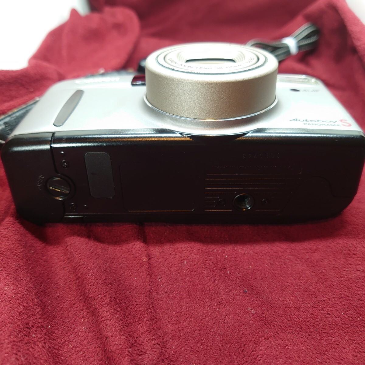 346【フラッシュ/シャッターOK】CANON Autoboy S コンパクトフィルムカメラ キヤノン オートボーイ LENS F:3.6-8.5 38-115mmの画像7