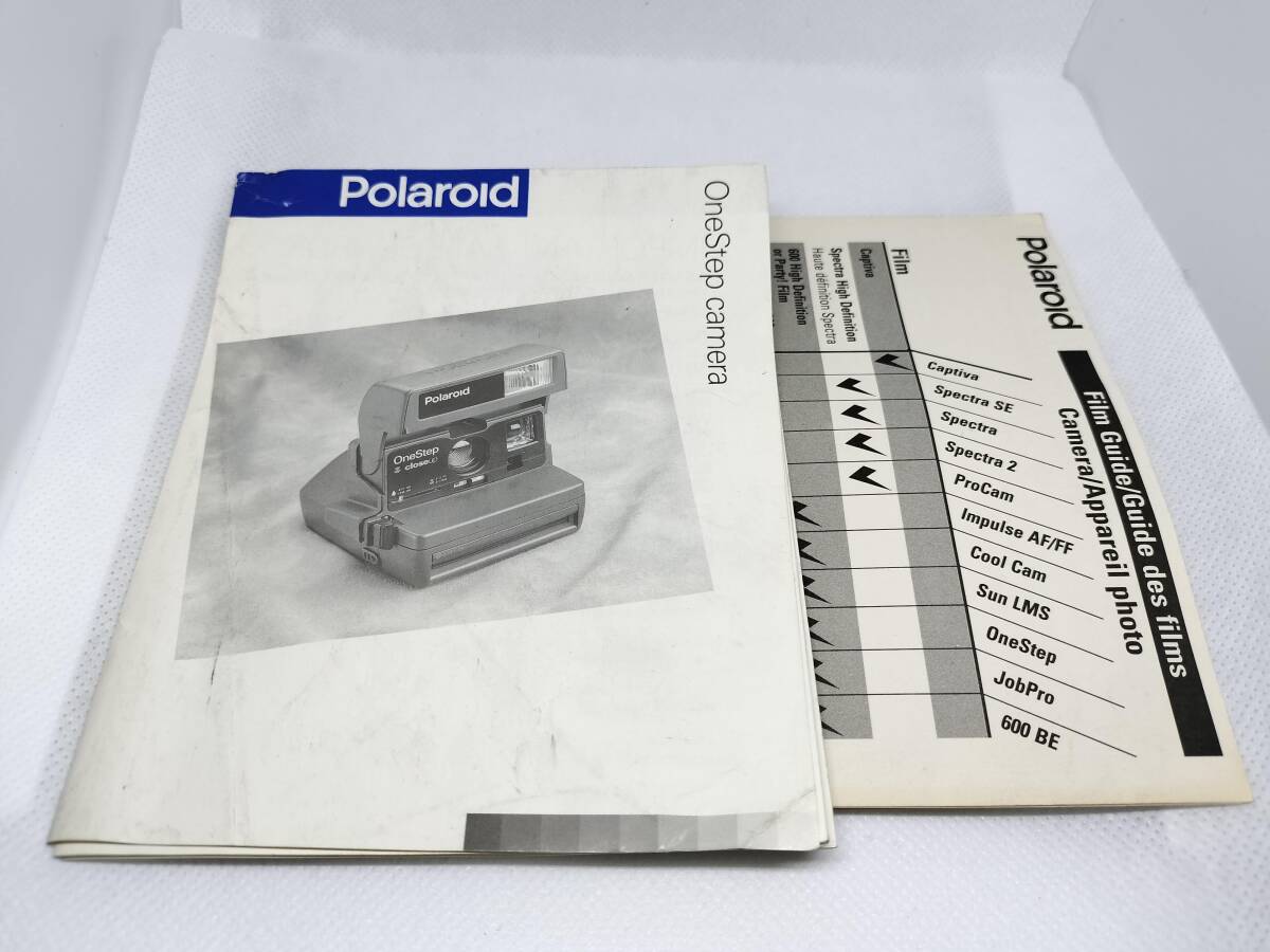 POLAROID ポラロイドカメラ ONESTEP CLOSEUP インスタントフィルム 600 イギリス製 1990年代 元箱、説明書付き 動作未確認の画像7
