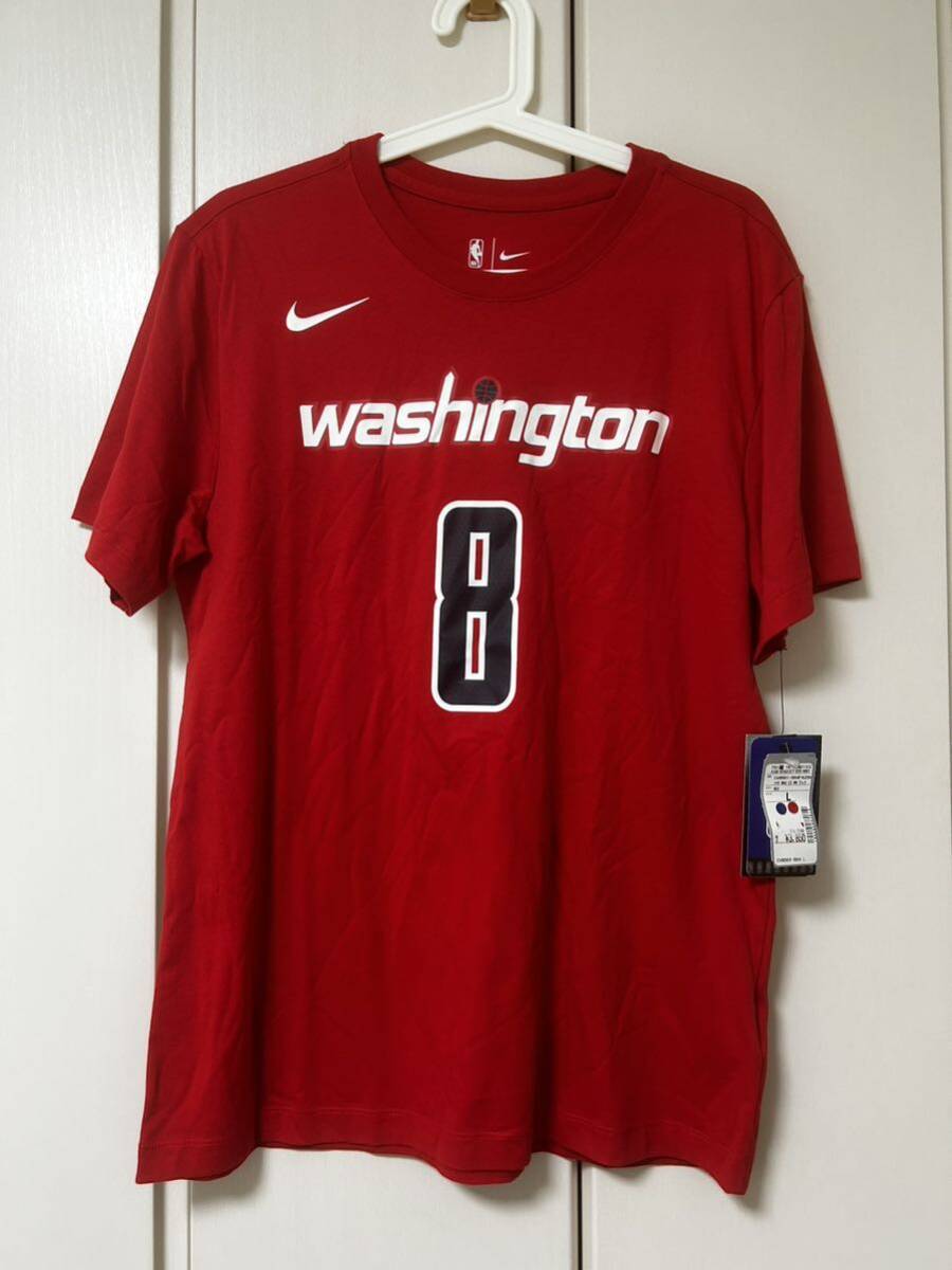 【送料無料】未使用品 八村塁 NBA ワシントン・ウィザーズ Tシャツ NIKE ナイキ バスケットボールWashington Wizards Lサイズ 正規品 タグの画像1