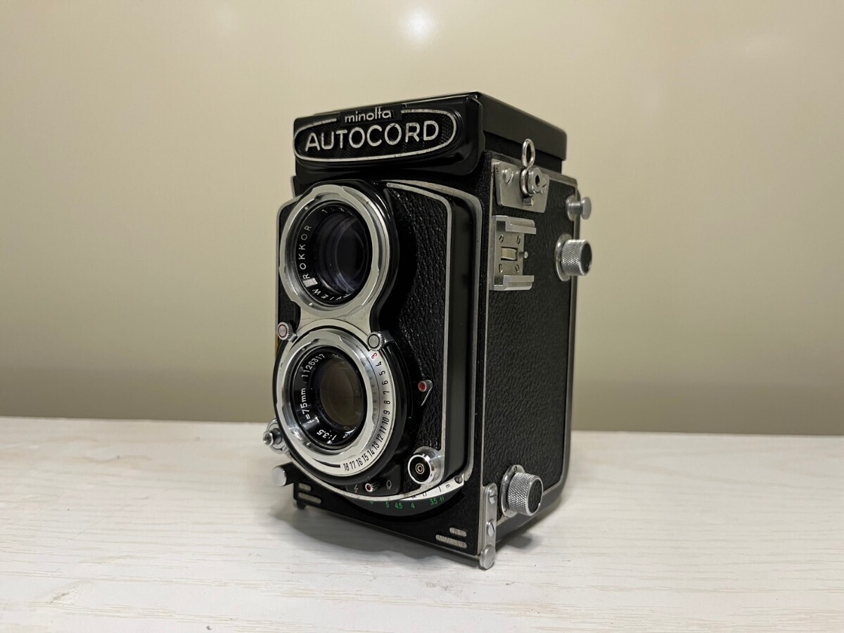 1円 Minolta AUTOCORD III ROKKOR 75mm f/3.5 ミノルタ オートコード 二眼フィルムカメラ 3 オートコード_画像2