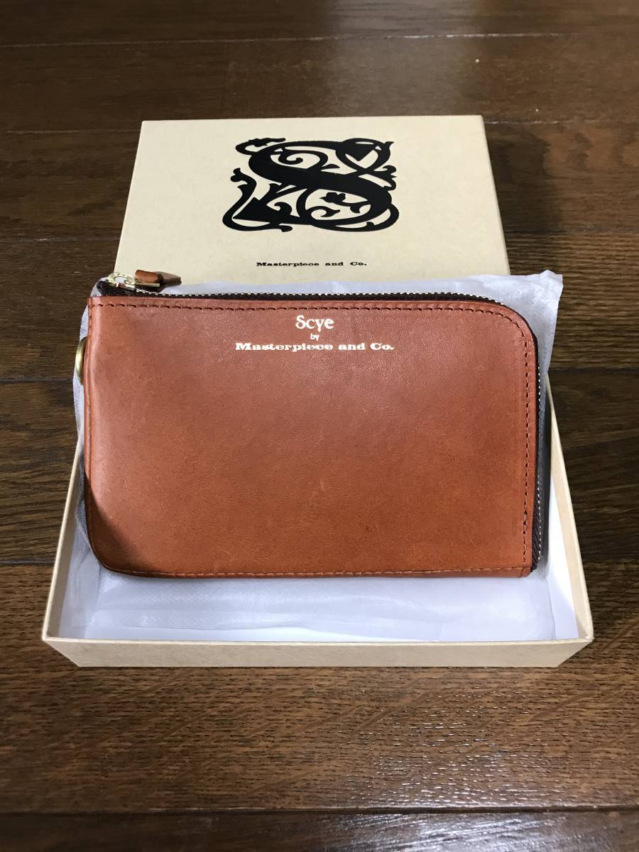 新品（試着のみ）　ＳＣＹＥ　Ｌ　Ｚｉｐ　Ｗａｌｌｅｔ　茶色　ブラウン　牛革　レザー　アメカジ _画像1