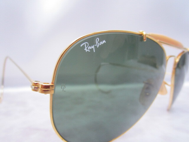 ◇ Ray-Ban RayBan レイバン B&L 58□14 USA アビエーター ティアドロップ サングラス 中古_画像8