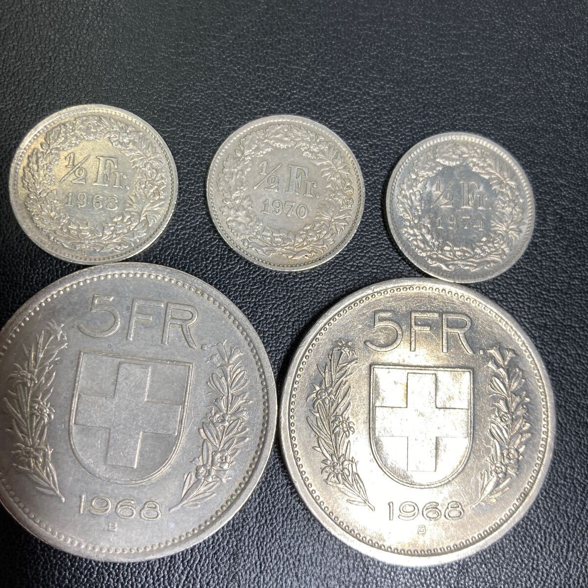 お宝古銭 メダル スイス通貨 フラン ヨーロッパ 骨董品 7枚まとめてセット エラーあり ヨーロッパ_画像3