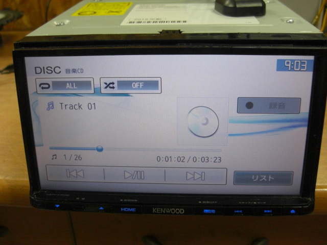 動作確認済 KEN WOOD ケンウッド MDV-L502 メモリーナビ CD ipod USB DVD SD TV 地デジ対応 地図2019年 取説 送料安 ワゴンR ムーブ ライフ_CD聞けました。