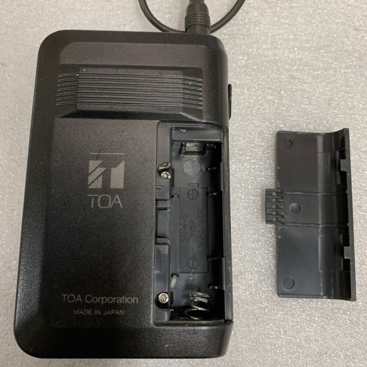 TOA タイピン型ワイヤレスマイク WM-350-B32動作未確認のためジャンク品_画像3