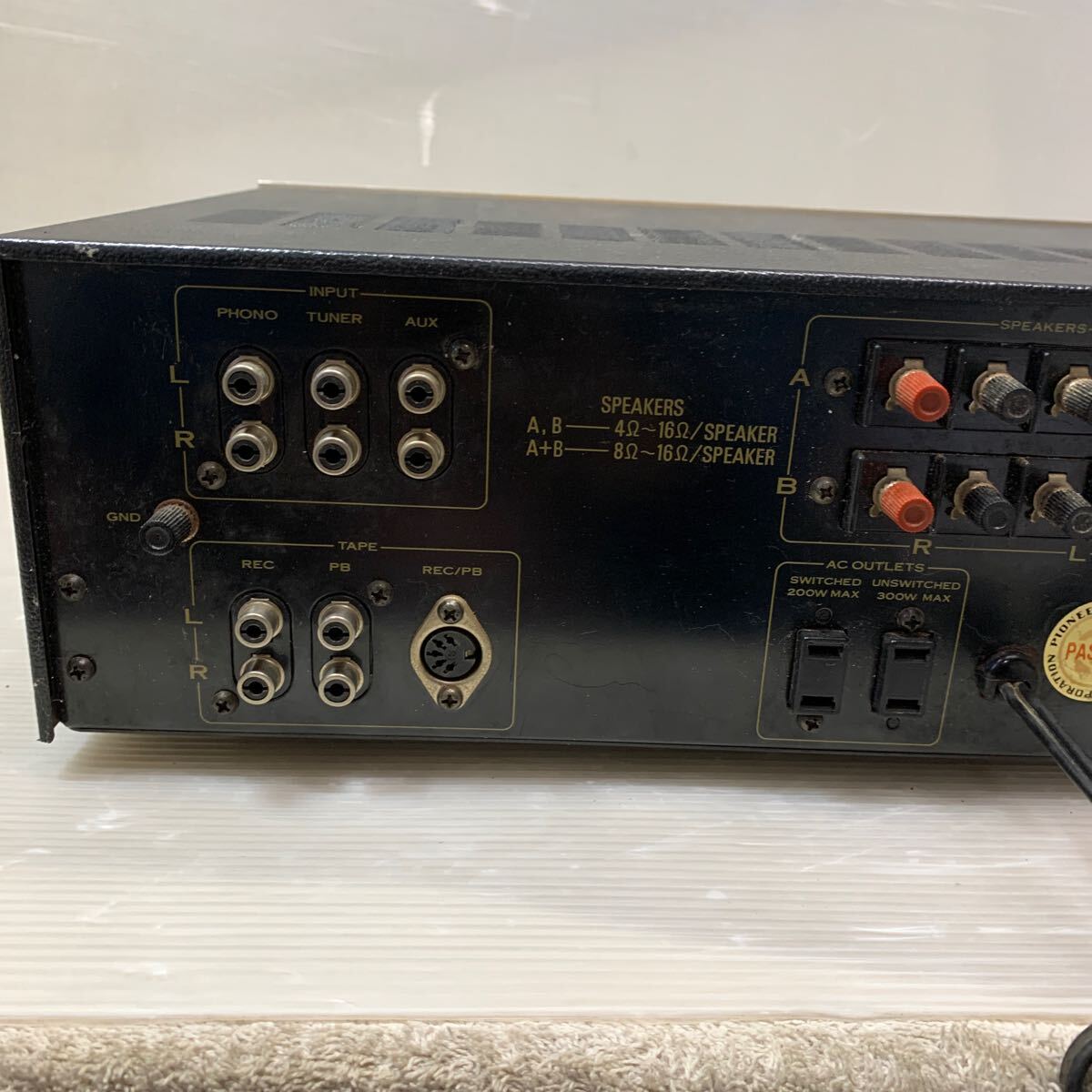 PIONEER stereo AMPLIFIER SA-6300 動作未確認のためジャンク品_画像5