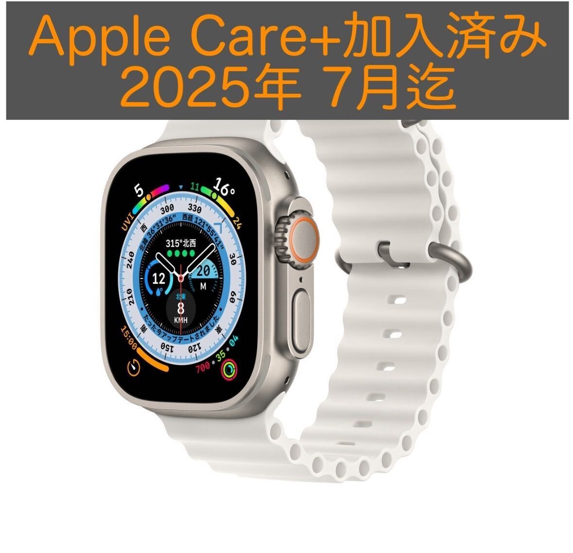 Apple Watch Ultra（GPS + Cellularモデル）49mmチタニウムケース【Apple Care付】