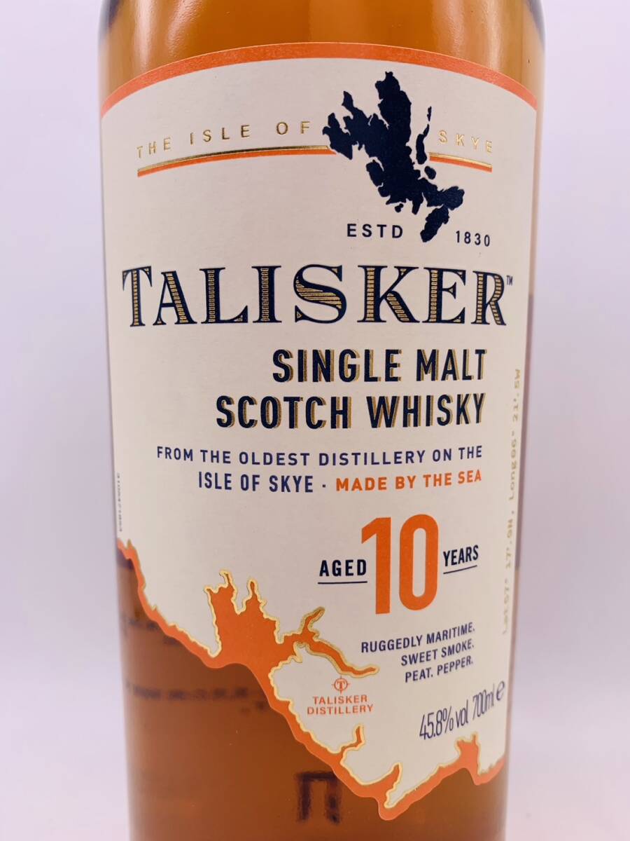 【未開栓】 TALISKER タリスカー 10年 SINGLE MALT SCOTCH WHISKY シングルモルト スコッチ ウイスキー 700ml 45.8% お酒 洋酒 _画像4