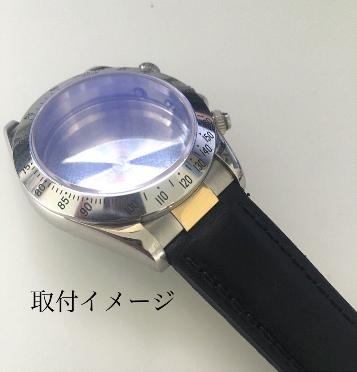 20mm 腕時計 革ベルト用 社外品 フラッシュフィット シルバー×ゴールド コンビ すき間 【対応】ROLEX ロレックス サブマリーナ 等_画像4