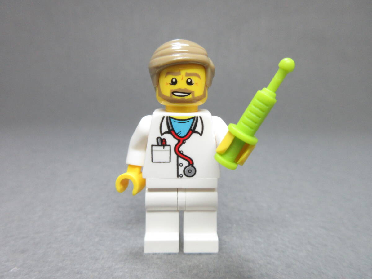 LEGO★85 正規品 医者 ドクター ミニフィグ city シリーズ 同梱可能 レゴ シティ 働く人 ナース 看護婦 看護師 病院 歯医者 動物病院_画像1