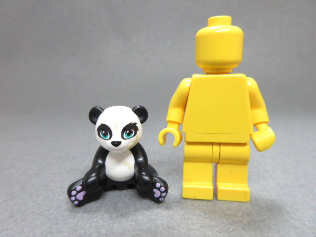 LEGO★F 正規品 パンダ ぬいぐるみ 街の人 ミニフィグ 同梱可能 レゴ シティ タウン 男 女 子供 女の子 男の子 髪の毛 動物 アニマル_画像1