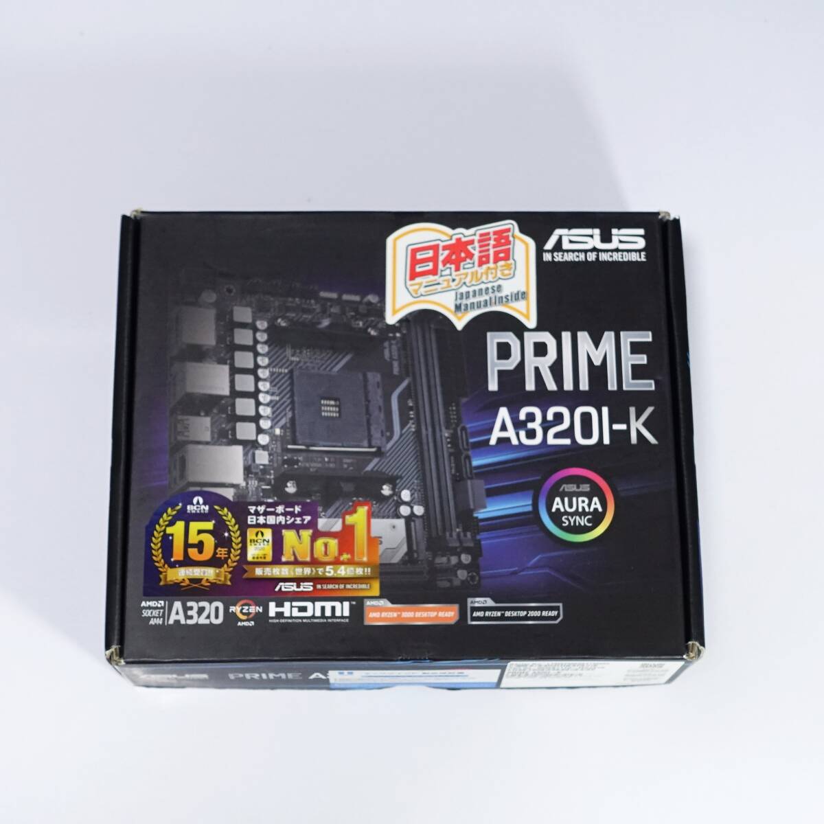 ASUS/PRIME A320I-K RYZEN 5000番台対応 ITX AM4 AMD ITXマザーボード 検 B350 B450の画像1