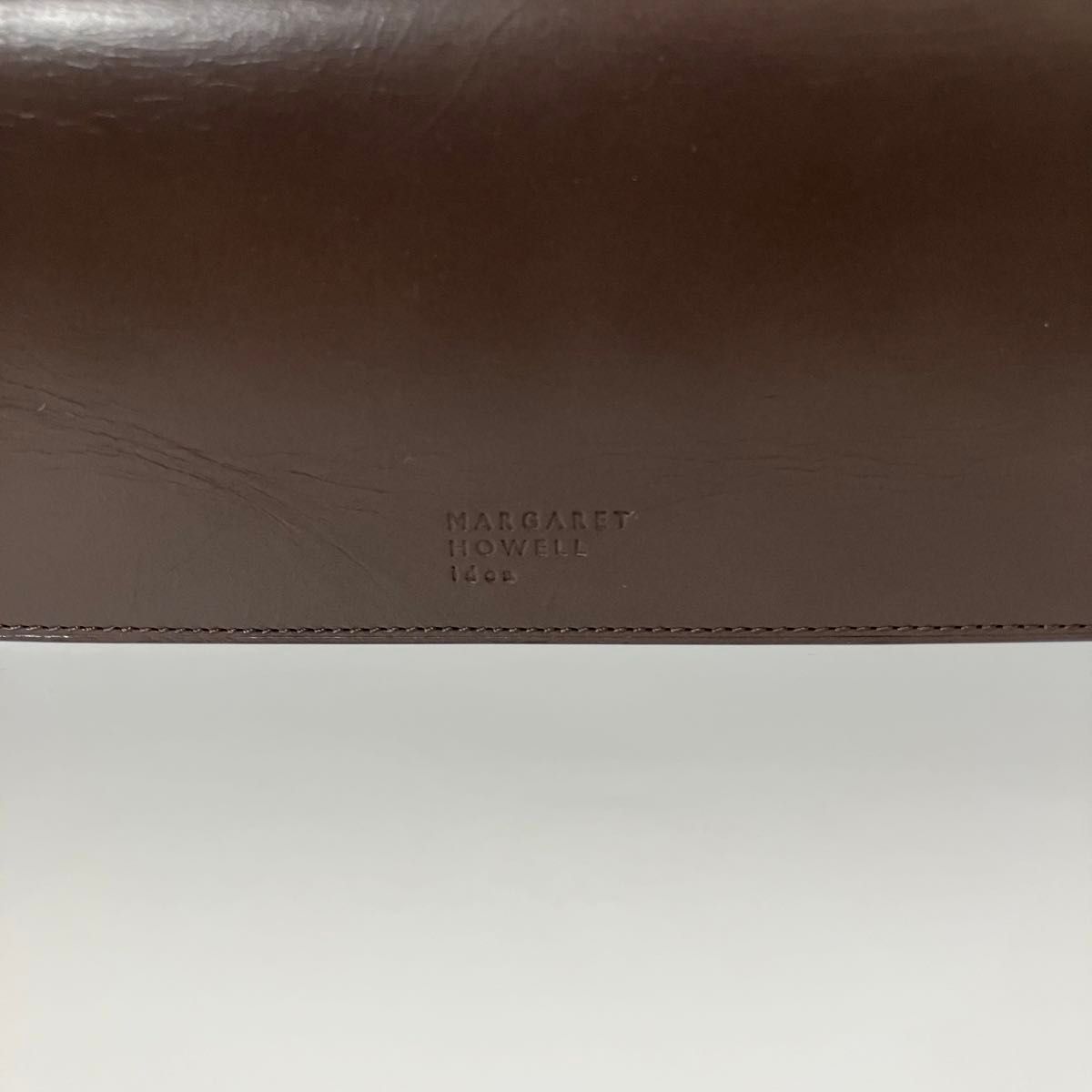 マーガレットハウエル アイデア 長財布 ベジタブルタンニン LongWallet 長財布　ブラウン　大容量　マーガレット被せ　茶色