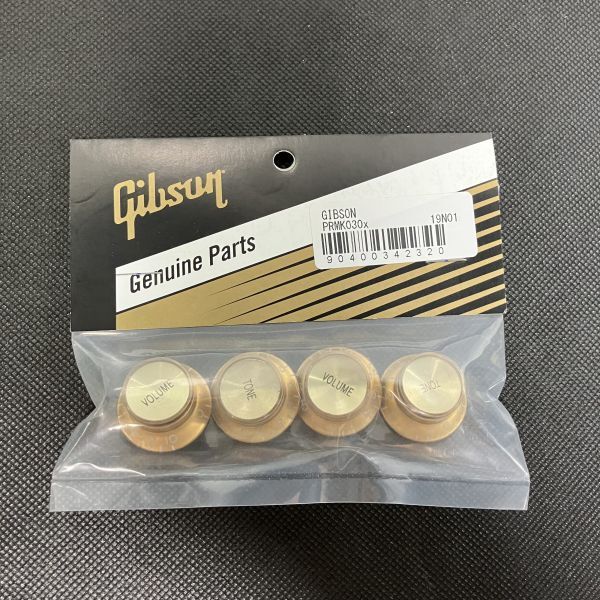 1 иен старт новый товар не использовался Gibson Gibson PRMK-030 Top Hat Style Knobs Gold W/ Gold Metal Insert ручка 