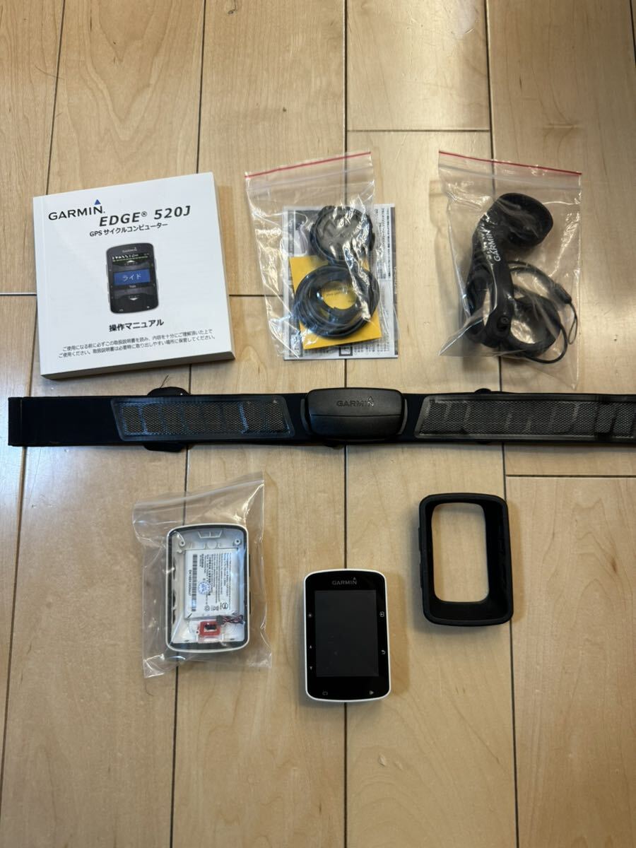 * extra attaching * GARMIN EDGE 520J Garmin cycle computer rhinoceros navy blue new goods battery * case attaching Heart rate monitor attaching 