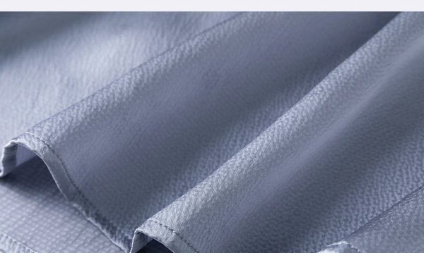 新品通気高品質レデイース100％シルクシャツ長袖トップス光沢ブルーM_画像3