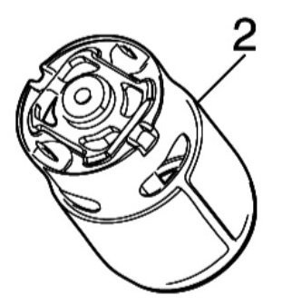 マキタ makita 18V 充電式 草刈機 MUR194DSF 用 直流モータ 629B19-8 部品 修理 草刈り機 草刈機 パーツ モーター もーたー 園芸 庭 造園_草刈機 MUR194DSF 用 直流モータ 629B19-8