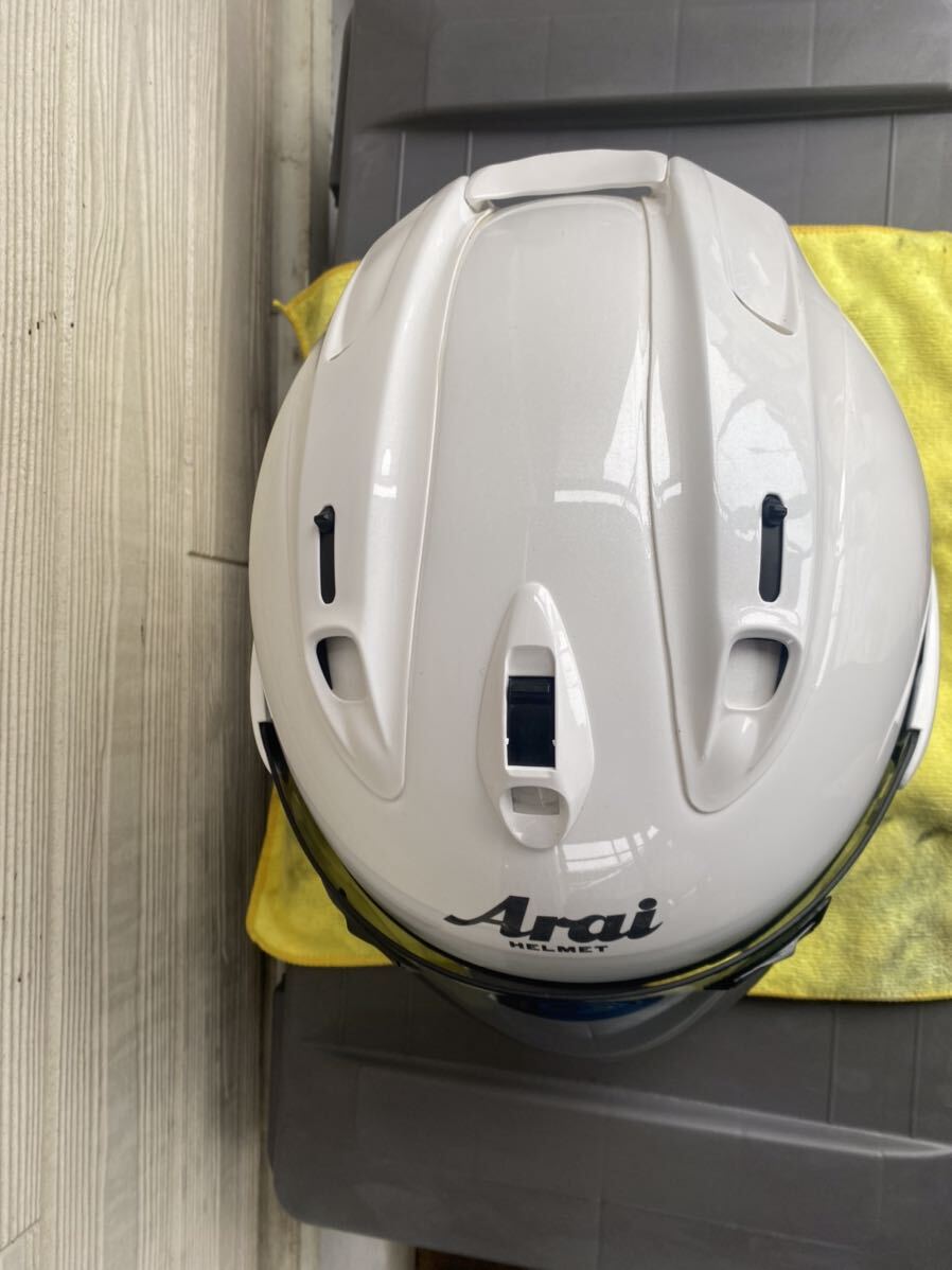 アライ ジェットヘルメット ホワイト ARAI VZ-RAM 61〜62cm バイクヘルメット 国産バイク　2019年_画像5
