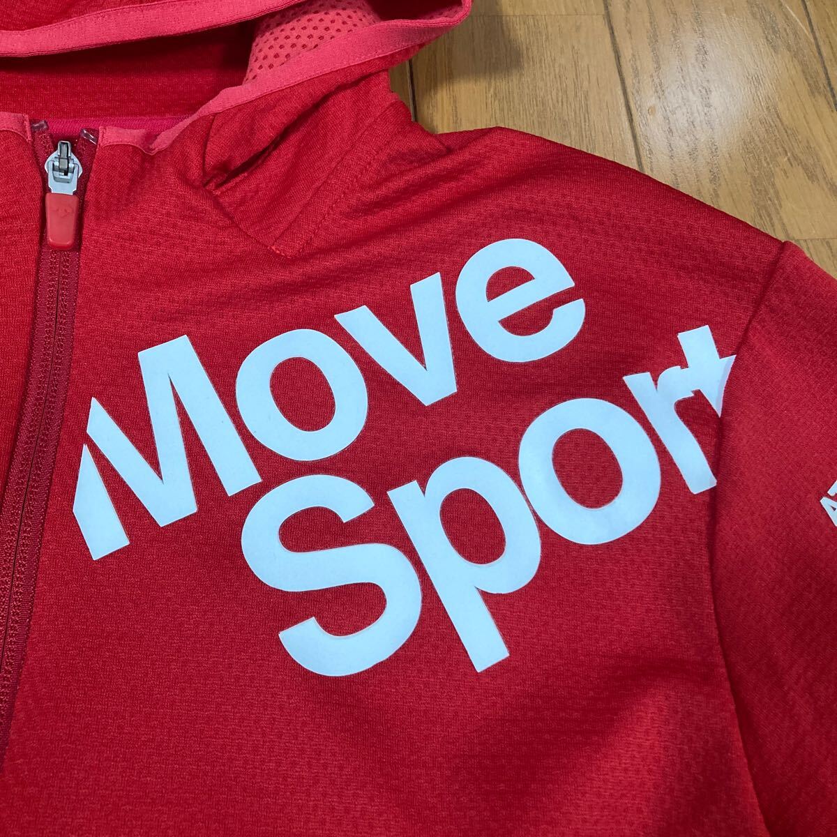 DESCENTE Move Sport Zip выше Parker жакет Move спорт Descente красный красный спорт одежда тренировка одежда джерси 