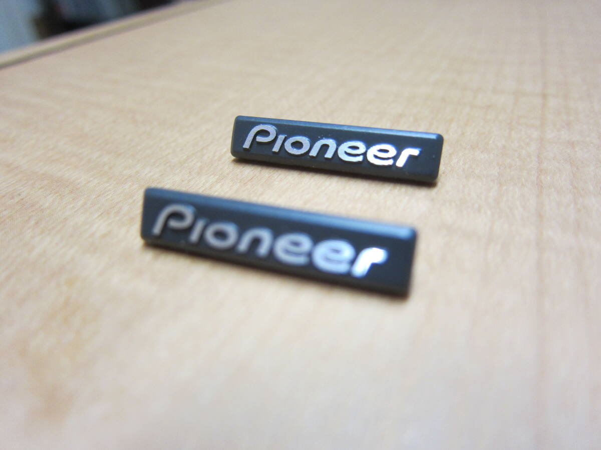 pioneer　 パイオニア　　スピーカー　　小型　　エンブレム　　2.5cm　　アルミ製　　2個_画像3