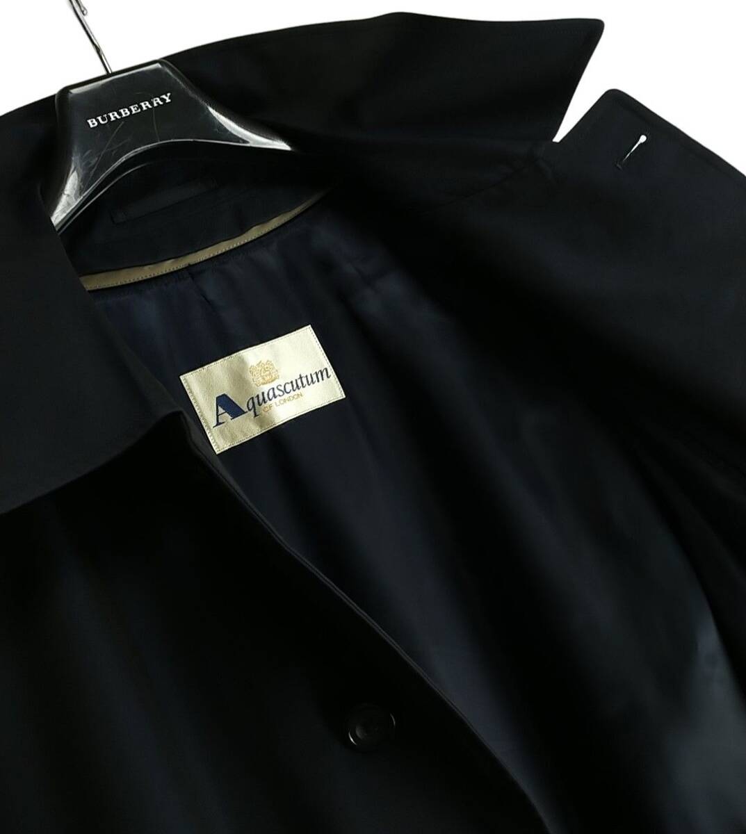 ★【完全別格】約25万★　Aquascutum　完全最高級カシミヤライナー付きロングコート　圧倒的かっこよさ　別格の高級感　メンズ　新同極美品_画像1