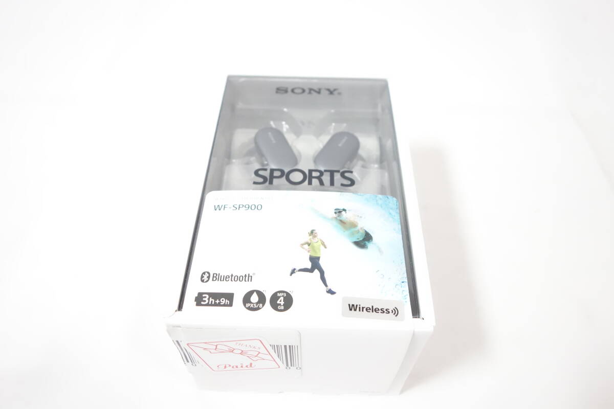 【新品】 Sony ソニー フルワイヤレス イヤホン ブラック 防水仕様 4GBメモリ内蔵 WF-SP900/BM (国内正規品)_画像5
