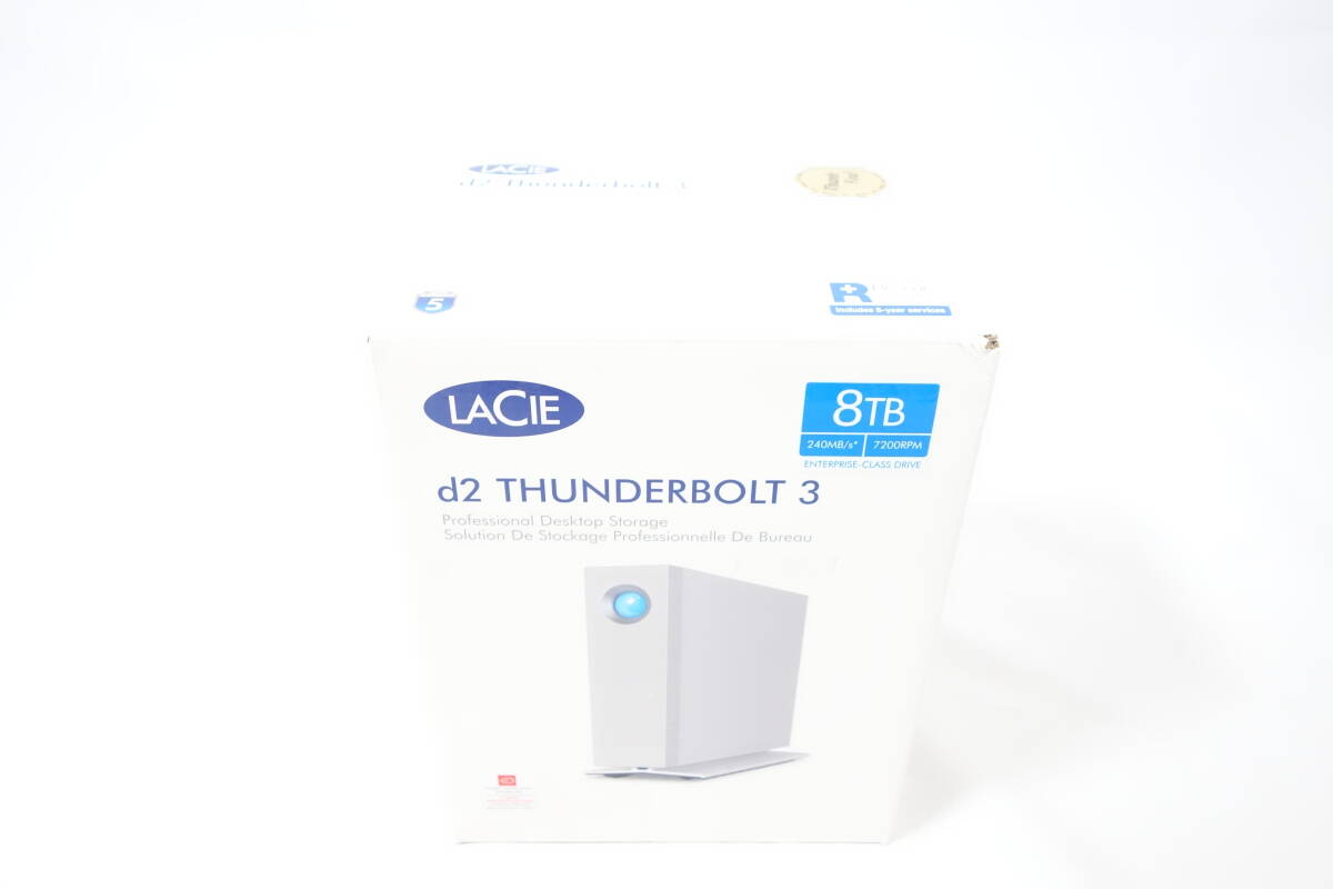 【新品】 エレコム ELECOM LaCie HDD 外付けハードディスク 8TB d2 Thunderbolt3 STFY8000400 2GGAP2_画像1