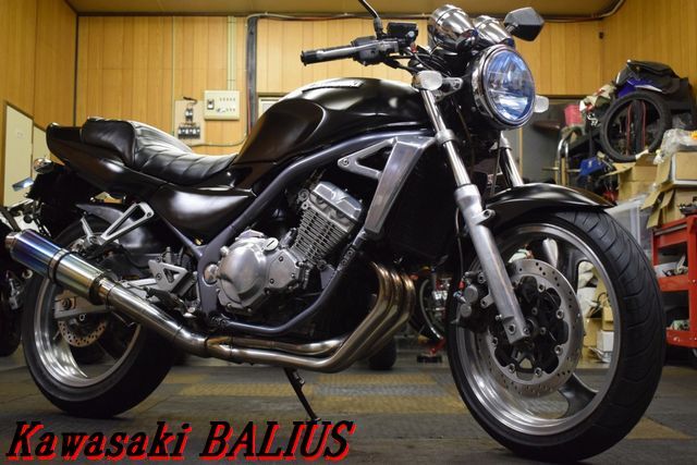 Kawasaki バリオス ZR250A 1991年 フルパワー規制前45ps スリップオンマフラー 高速楽々ETC装着済 機関程度良好 レスポンス抜群 E/G絶好調の画像1