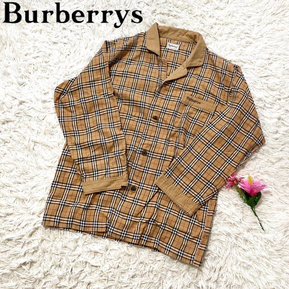 【Burberrys】バーバリーズ ノバチェック パジャマシャツ ヴィンテージ メンズ レディース