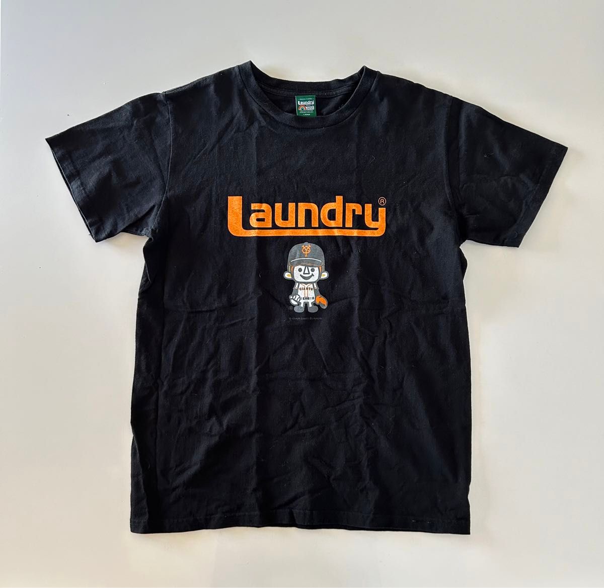 Laundry ランドリー クルーネック 半袖 Tシャツ　Ｌサイズ 綿100% 中古　讀賣ジャイアンツ　限定コラボ　giants