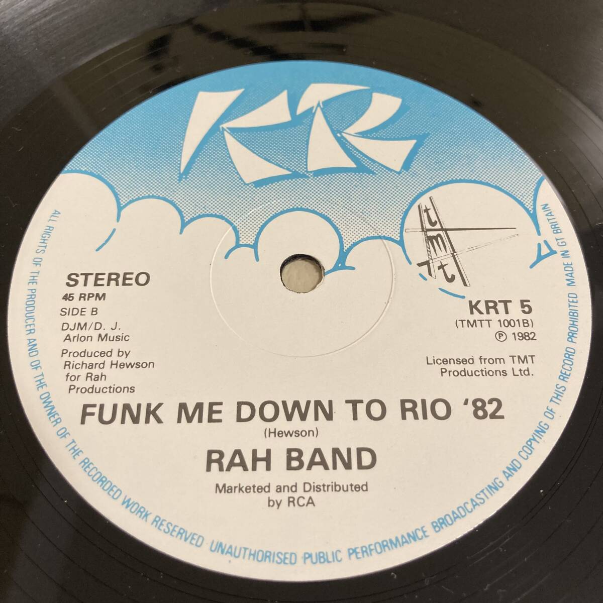 RAH Band - Perfumed Garden / Funk Me Down To Rio '82 12 INCHの画像4