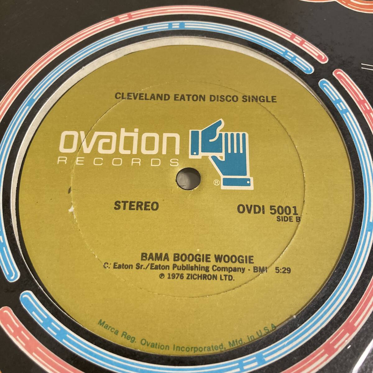 Cleveland Eaton - The Funky Cello / Bama Boogie Woogie 12 INCH_画像2