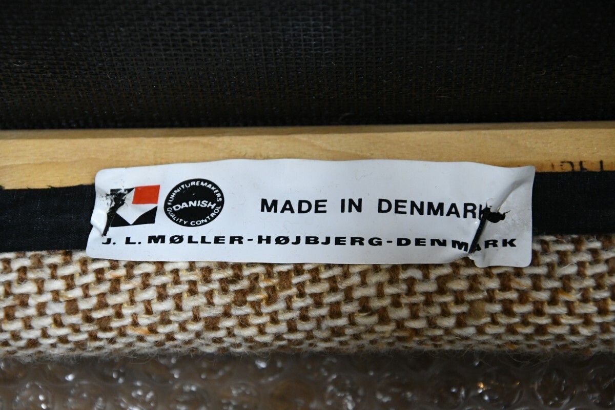 PB4CK9b JLモラー J.L.Moller No.56 アームチェア 北欧 デンマーク ダイニングチェア チーク 無垢材 肘掛け椅子 食卓椅子 ヴィンテージの画像10