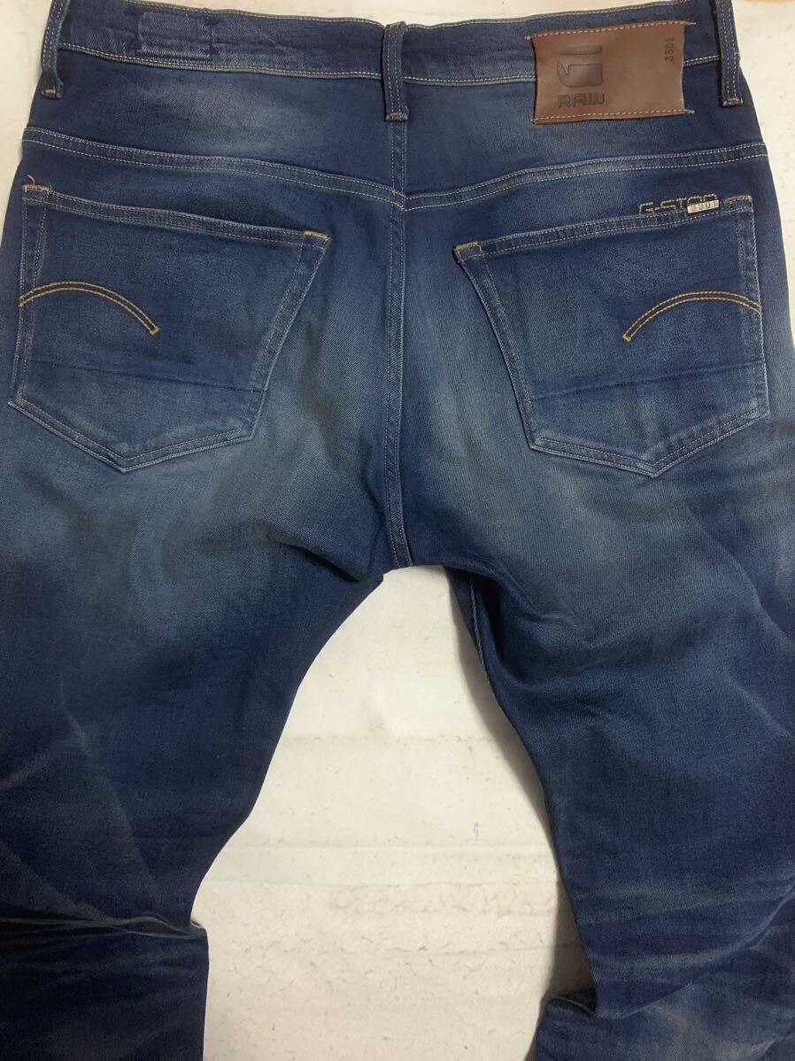 G-STAR RAW3301 ジースターロゥ　デニムパンツ　ジーンズ　ストレッチ　インディゴ　W34