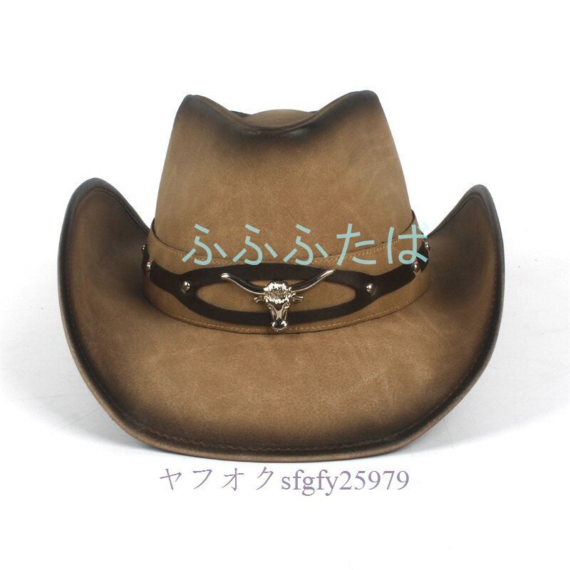 O776* new goods kau Boy hat Western hat ten-gallon hat hat wide‐brimmed cap man and woman use studs lady's men's 