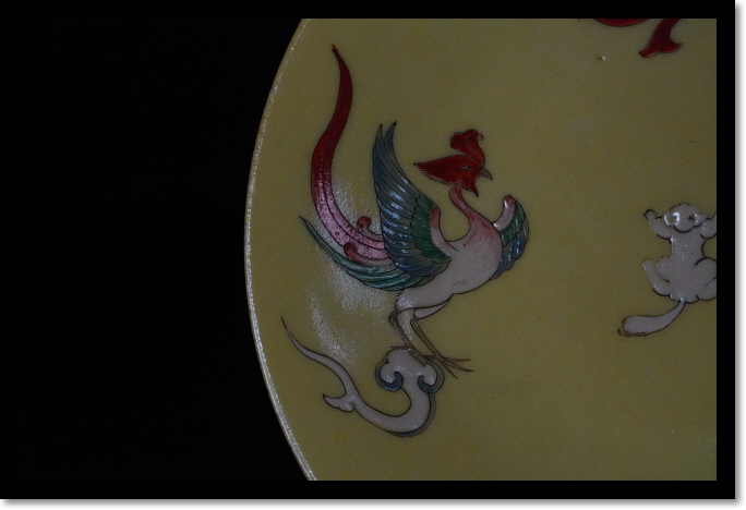 中国美術 十錦手 大清乾隆年製 色絵 鳳凰 古玩 煎茶道具 菓子皿 茶室の画像4