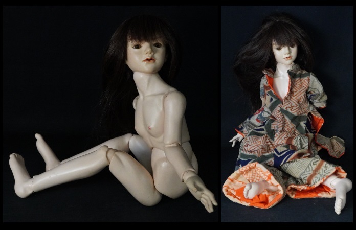 球体関節人形 ドール フィギュア 創作人形 身長４６㎝ 作家 Nami 1996 サインの画像2