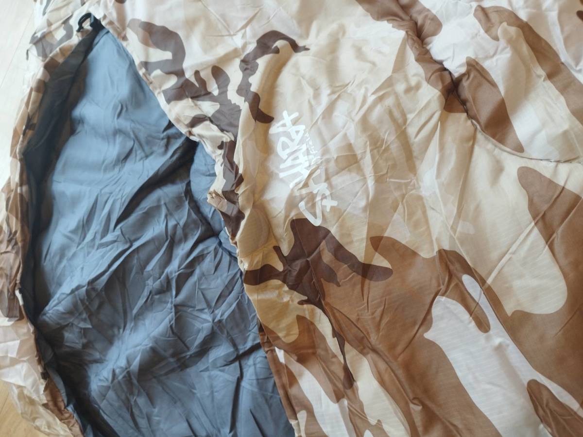 【新品 2個セット】新品未使用 封筒型寝袋 -15℃ ウッドランド 迷彩柄 デザート シュラフの画像9