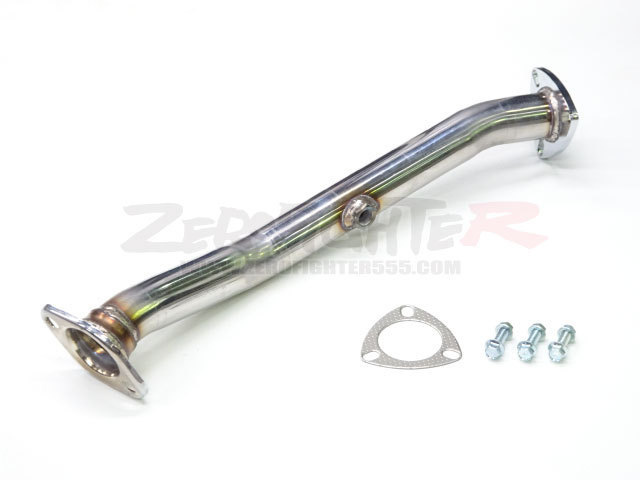 送料B★GE8フィットRS ゼロファイターステンレス触媒ストレートパイプ★L15B VTEC JDM USDM 直菅 コンバーター Exhaust Down Pipe cat_画像1