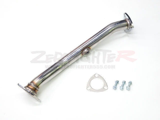 送料B★GE8フィットRS ゼロファイターステンレス触媒ストレートパイプ★L15B VTEC JDM USDM 直菅 コンバーター Exhaust Down Pipe cat_画像3