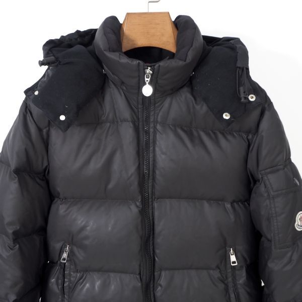 1円〜 国内正規 モンクレール MONCLER 4-YB032 ダウンジャケット メンズ ブラック 0_画像2