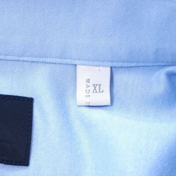 鎌倉シャツ 3-YL183 KAMAKURA SHIRTS Easy Core Knit Yシャツ シャツ 高級 ライトブルー XL メンズ　日本製_画像7