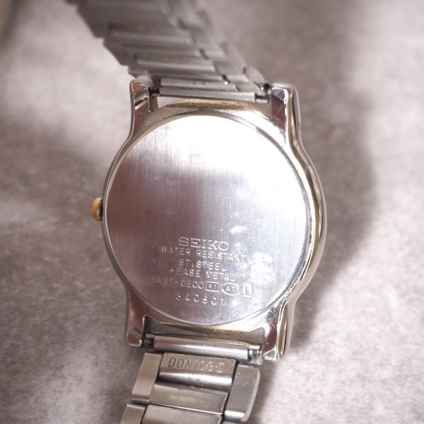セイコー SEIKO S4-YA036 クォーツ 腕時計 取説ケース付き シルバー ゴールド レディースの画像7